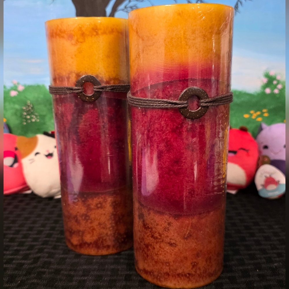 Hobby Lobby Yellow and Red Decorative Candles